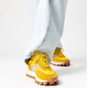 (#8) Osaka Lug Sole Sneaker - Yellow Maize